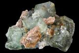 Blue-Green, Cubic Fluorite Crystal Cluster - Morocco #99008-1